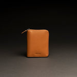 Porta carte e documenti in pelle liscia sabbia con zip CARGO #2004 - AUT AUT