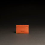 Porta carte di credito in pelle liscia arancio CARGO #2005 - AUT AUT